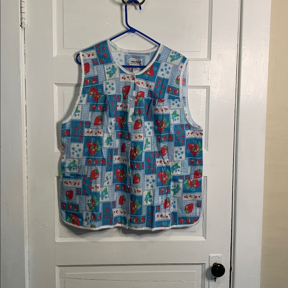 Anthony Richards 1X Strawberry and Cherry Patterned Top
